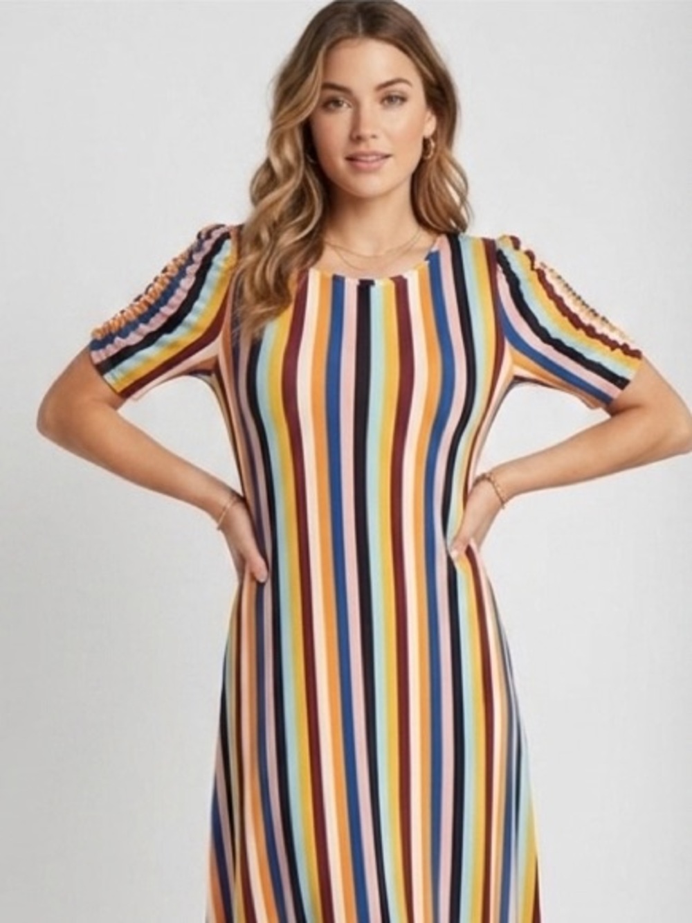 Multicolor Striped Dress